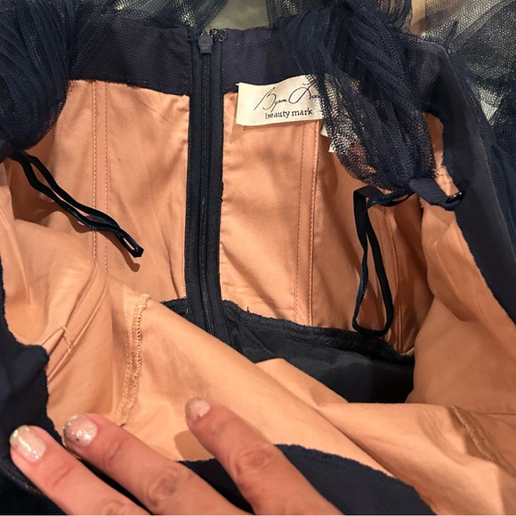 Byron Lars Anthropologie Beauty Mark Tulle Halter Midi Dress - Picture 10 of 13